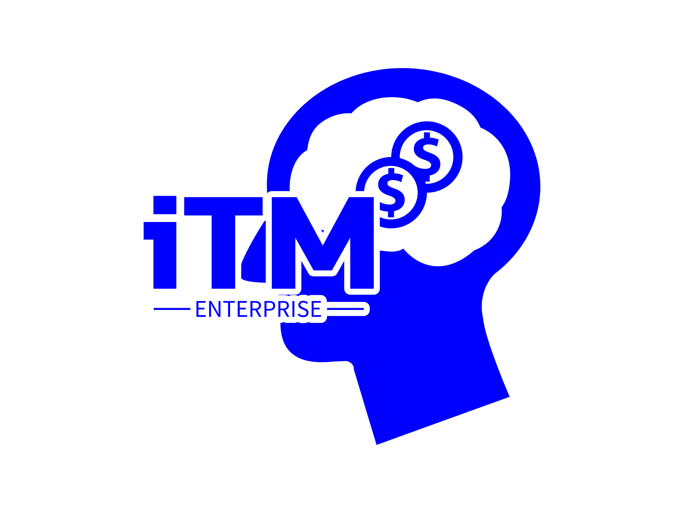 ITM Enterprise logo features a stylized head with gears turning in the brain, symbolizing innovative thinking, creativity, and expertise.