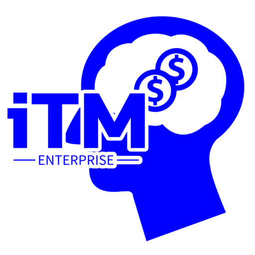 ITM Enterprise logo features a stylized head with gears turning in the brain, symbolizing innovative thinking, creativity, and expertise.