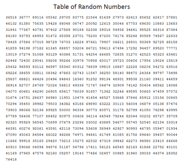 Randominized Numbers